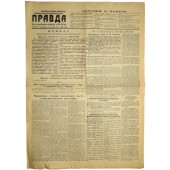 Soviet propaganda newspaper PRAVDA  -"Truth"  September, 24, 1944