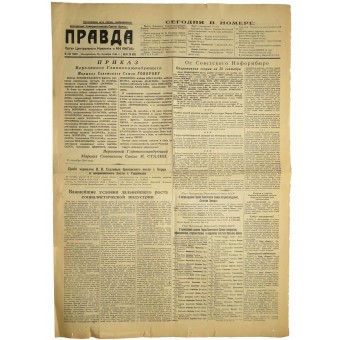Sovjetisk propagandatidning PRAVDA - Sanningen 24 september 1944. Espenlaub militaria