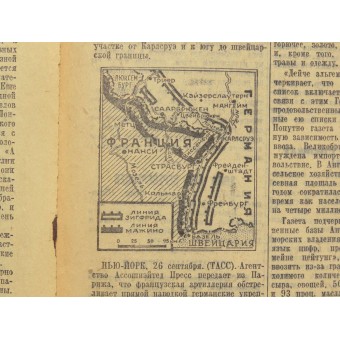 Soviet propaganda newspaper PRAVDA  -Truth  September, 27 1939. Espenlaub militaria