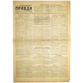 Journal de propagande soviétique PRAVDA - 