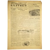 Краснофлотская газета "Подводник Балтики" 5. Июля 1944.