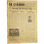 The newspaper of naval aviation of Baltic Fleet " For Stalin" "За Сталина" 8. August 1944