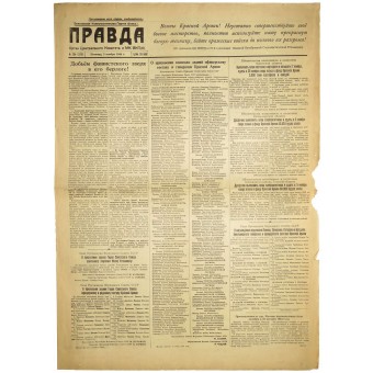 Le journal « Pravda » 3. Novembre 1944. Espenlaub militaria