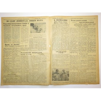 The Pilot, periódico de las fuerzas aéreas de la flota del Báltico 28. Enero de 1944 ¡Rompe el bloqueo!