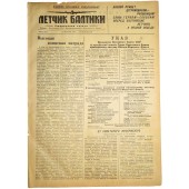 The Pilot, periódico de las fuerzas aéreas de la flota del Báltico. 24 de enero de 1944