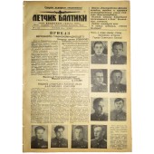 The Pilot, periódico de las fuerzas aéreas de la flota del Báltico. 27 de enero de 1944
