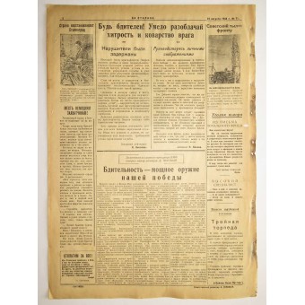 The Red Navy newspaper "For Stalin" 23. August 1944