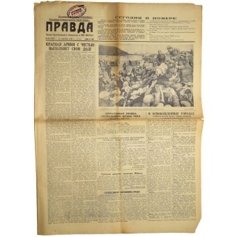 21. September 1939 Pravda newspaper, the Red Army campaign in Poland. Espenlaub militaria