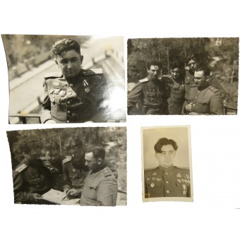 4 photos of RKKA officers - tankers. Espenlaub militaria