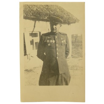 Фото подполковника в мундире образца 43 года с орденами Александра Невского и Кутузова. Espenlaub militaria