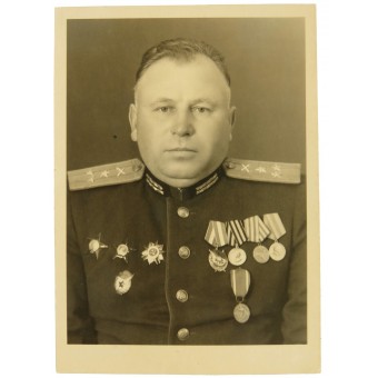 Foto persoonlijkheid van kolonel Balykin Nikolai Petrovich gecertificeerd. Espenlaub militaria