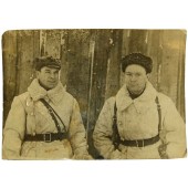 Photo of two commanders of the Red Army