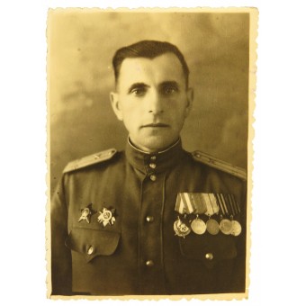 Zertifiziertes Foto der Roten Armee: Persönlichkeit von Oberstleutnant Tschenowytsch. Espenlaub militaria