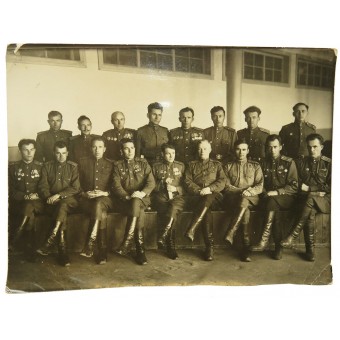 Oficiales de cadetes en la escuela secundaria de artillería del Ejército Rojo RKKA. Espenlaub militaria