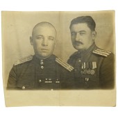 Deux colonels des troupes blindées de la RKKA, le mari et le beau-père de la fille.