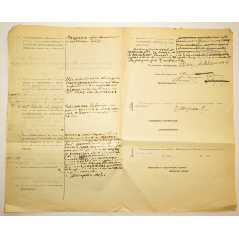 WW1 Russian, Imperial russian Mobilisation document. Espenlaub militaria