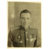 Photo of the captain of the Red Army artillery