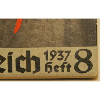 Peoples and Reich. Illustrated magazine from 1937. Espenlaub militaria
