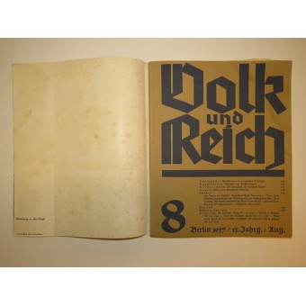 Peoples ja Reich. Kuvitettu aikakauslehti vuodesta 1937. Espenlaub militaria