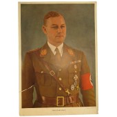 Porträtt av Stabschef. Affischen med NSDAP:s ledare Viktor Lutze