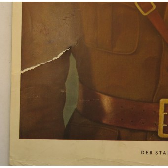 Portret der stabschef. De poster met NSDAP-leider Viktor Lutze. Espenlaub militaria