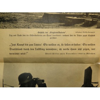 Poster kommen Wir!, 38x53cm. Il poster della rivista Die Wehrmacht.. Espenlaub militaria