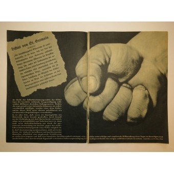 Votare brochure dal 1938 circa la riunificazione (Anschluss) dellAustria con il Terzo Reich. Espenlaub militaria