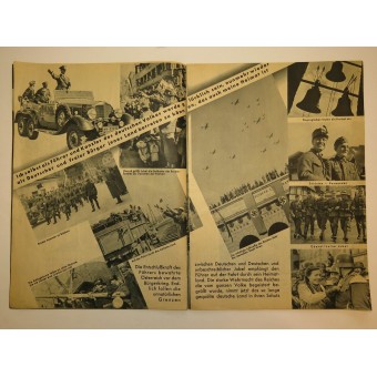 Brochure de vote de 1938 au sujet de la réunification (Anschluss) de lAutriche avec le 3e Reich. Espenlaub militaria