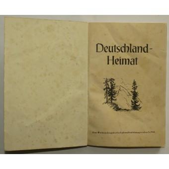 Broschüre als Geschenk für deutsche Soldaten zu Weihnachten. Espenlaub militaria