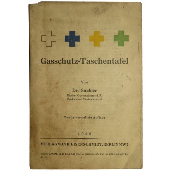Gasschutz-Taschentafel. Antigas manual de protección.. Espenlaub militaria
