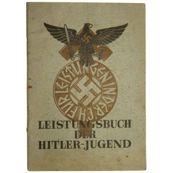 Leistungsbuch der Hitler-Jugend. Ofylld bok om HJ-medlemmarnas prestationer. Espenlaub militaria