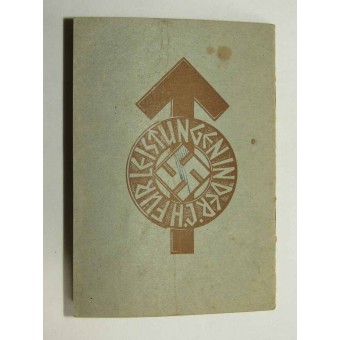 Leistungsbuch der Hitler-Jugend. Unausgefülltes HJ-Mitglieder-Leistungsbuch. Espenlaub militaria