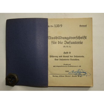 Manual for the infantry of the Wehrmacht. Espenlaub militaria