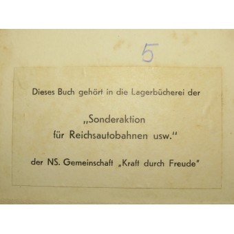 NSDAP-DAF Bibliotheksausgabe des Buches Seeteufel. Abenteuer aus meinem Leben. Espenlaub militaria
