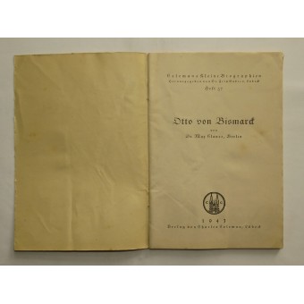 Brochures « Otto Von Bismarck » de la bibliothèque soldats. Espenlaub militaria