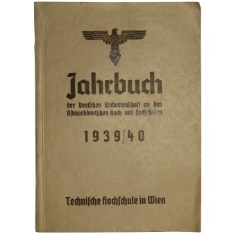 1939 NSDStB (Ostmark) almanach pour les étudiants techniques 3ème Reich. Espenlaub militaria
