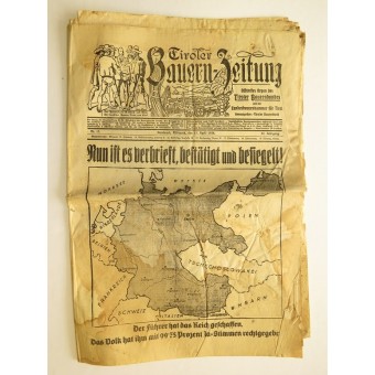 10 newspapers and leaflets of the period of Austria annexation.. Espenlaub militaria