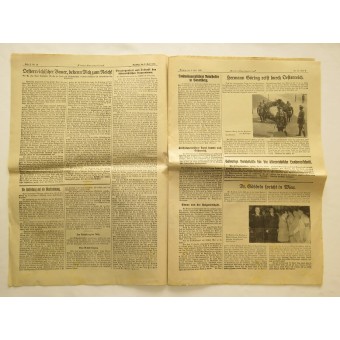 10 газет и листовка периода прихода власти Гитлера в Австрии. Espenlaub militaria