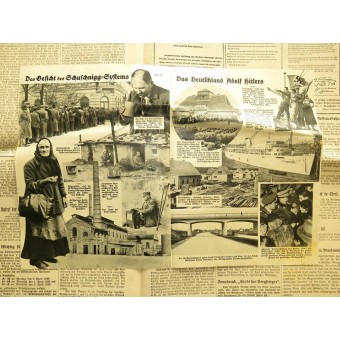 10 newspapers and leaflets of the period of Austria annexation.. Espenlaub militaria