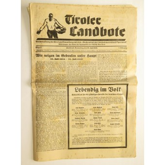 7 pcs of newspaper Tiroler Landbote 1938 y. Espenlaub militaria