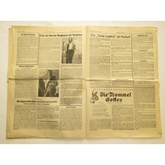 7 pcs of newspaper Tiroler Landbote 1938 y. Espenlaub militaria