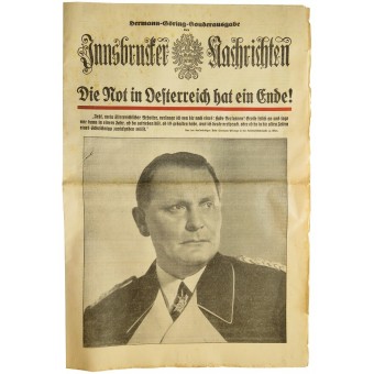 Innsbrucker Nachrichten edición especial - Hermann Göring. Espenlaub militaria