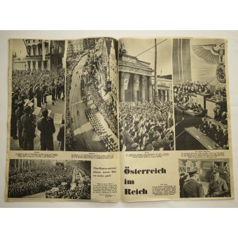 Magazine Stuttgarter Illustierte, Oostenrijk Word een deel van III Reich. Espenlaub militaria