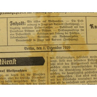 Noticias de Reichspost servicio- Die Postdienstschule. Espenlaub militaria