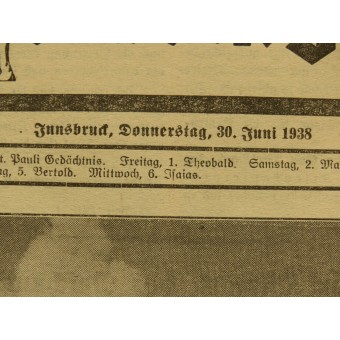 Journaux Tiroler Bauern-Zeitung, 3 pièces.. Espenlaub militaria