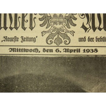 Propaganda del Anschluss. 4 días antes de plebiscito. Espenlaub militaria