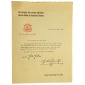 Листовка о плебисците к Аншлюсу Австрии 1 Апреля 1938-го года