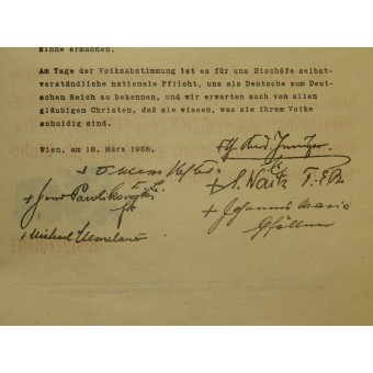 Broschyren om folkomröstning: Det tyska rikets anslutning (Anschluss) av Österrike till det tyska riket. Espenlaub militaria