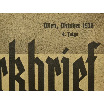 3 Uitgifte van 1938 Der OstmarkFrief Propaganda Magazine. Espenlaub militaria