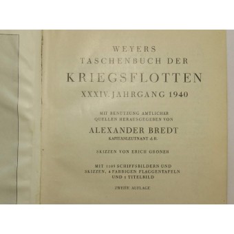 Die Kriegsschiffe und Flotten - 1940. Ausgabe 3. Reich. Weyers. Espenlaub militaria